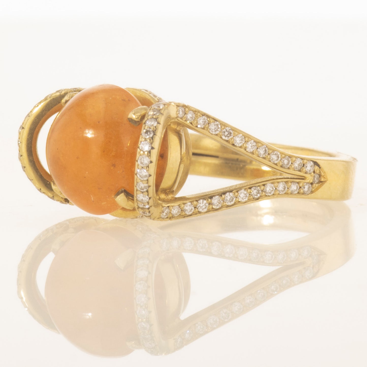 Mandarin garnet ring