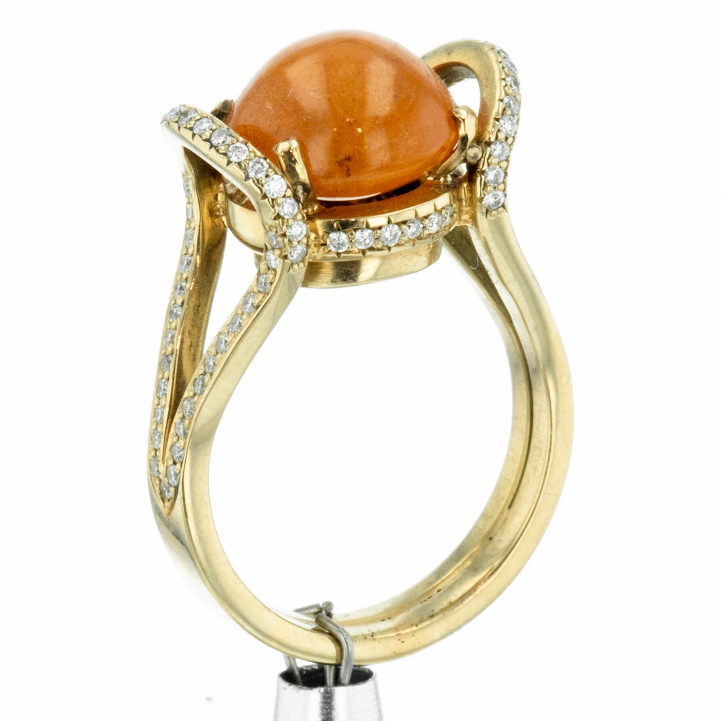 garnet and diamonds engagement ring