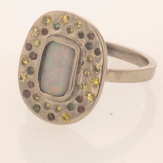 australian opal ring