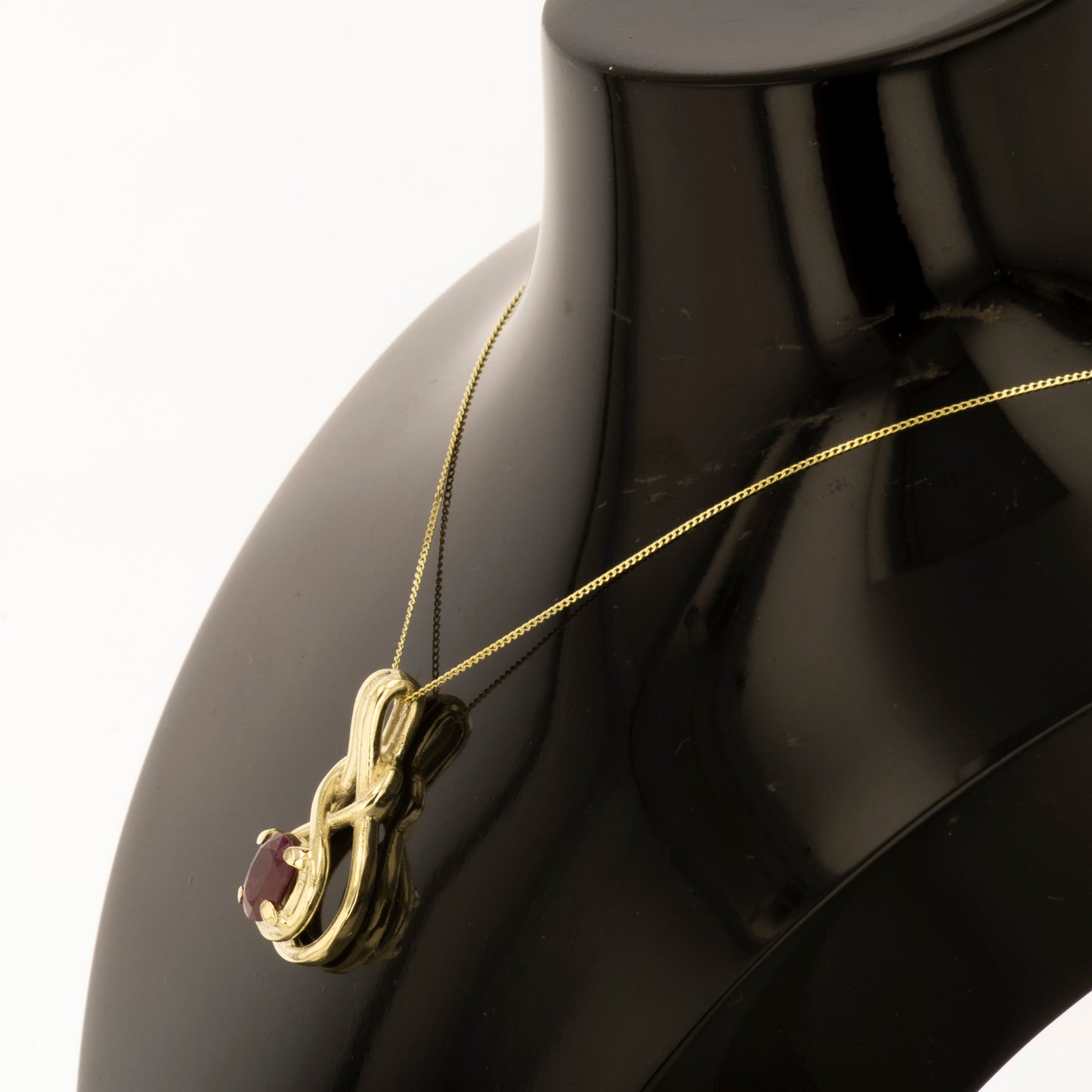 oval ruby pendant