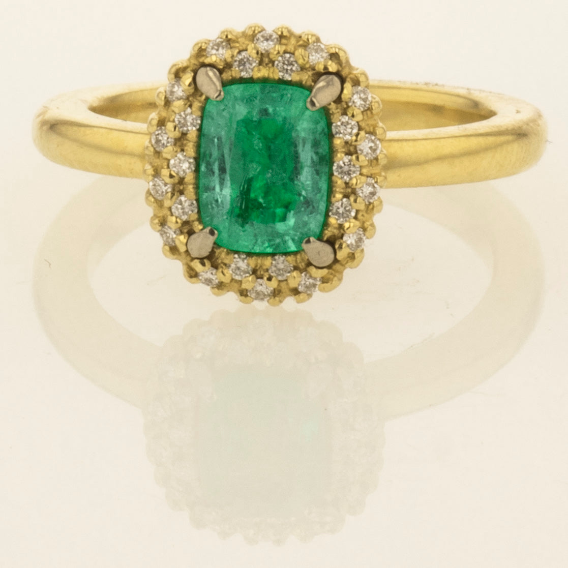 Emerald engagement ring
