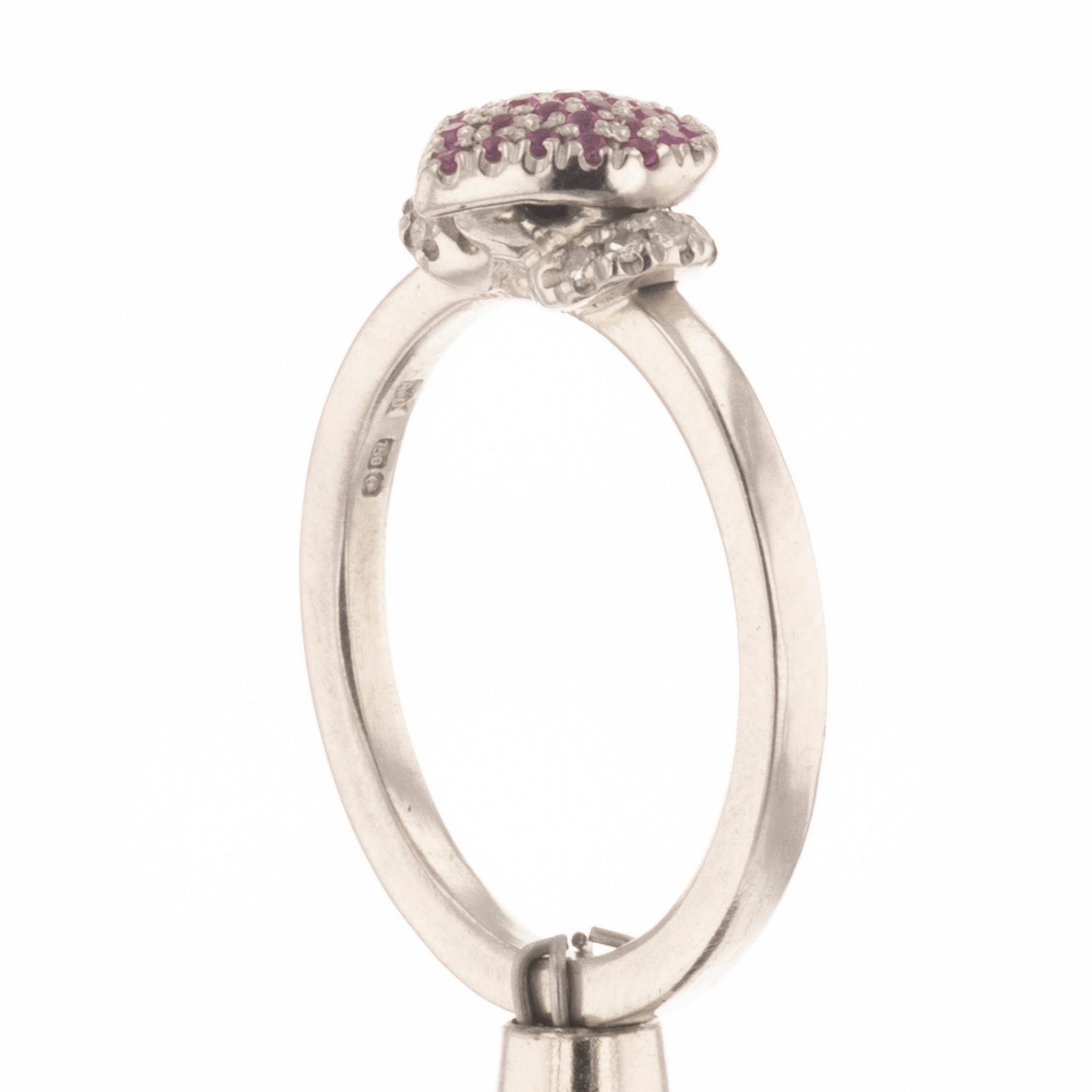 pink Sapphire and diamonds ring