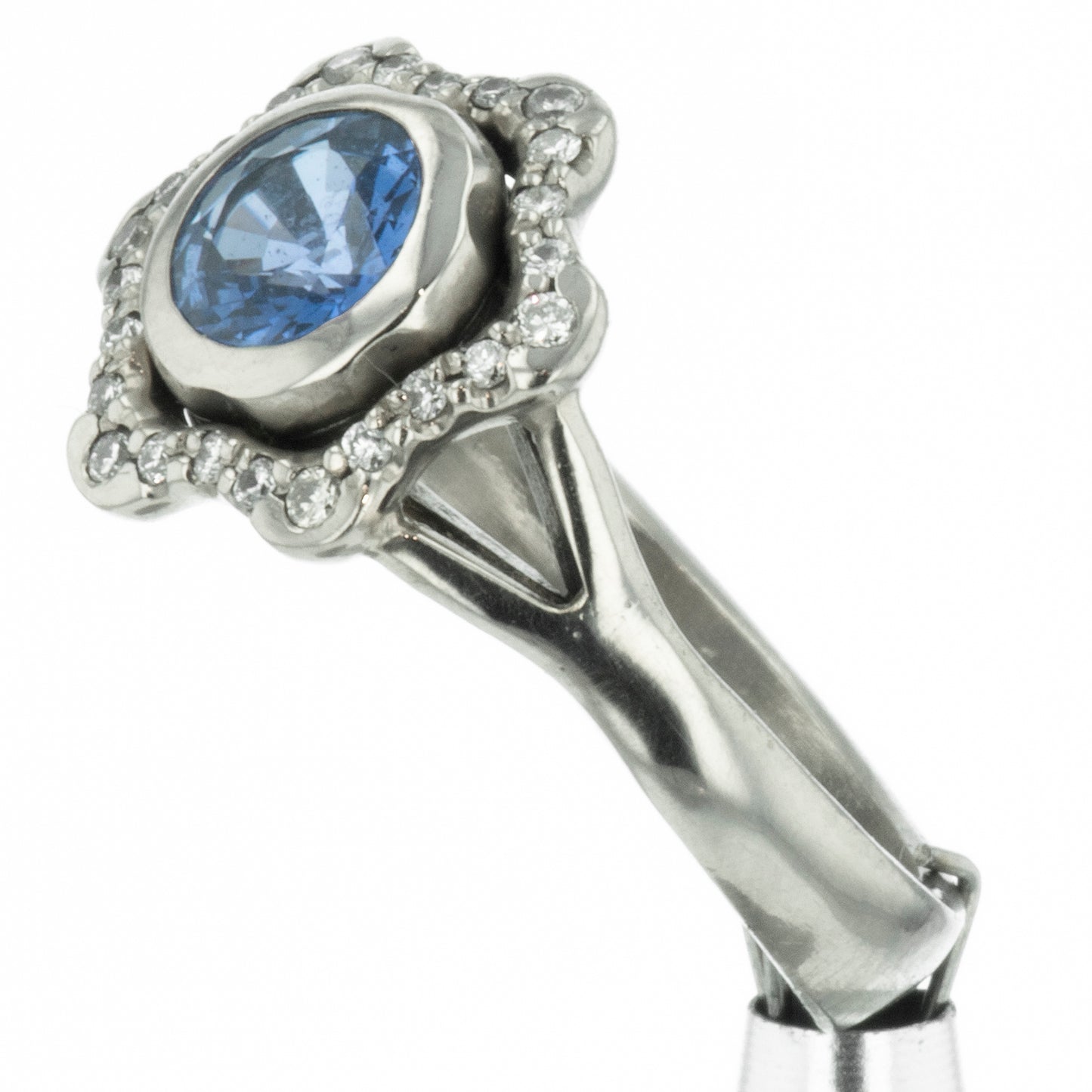 Blue sapphire engagement