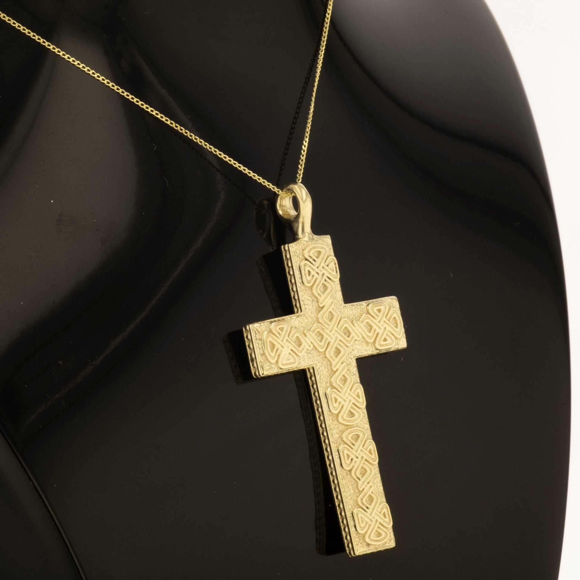 genuine gold cross pendant
