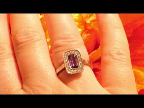 sapphire white gold ring