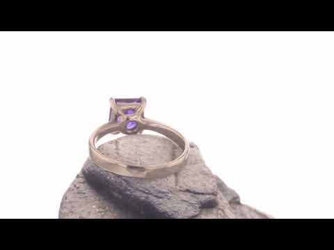 Purple amethyst ring