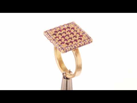 Rubies and sapphires ring