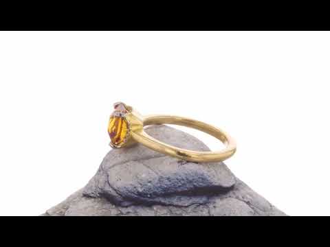 citrine engagement ring