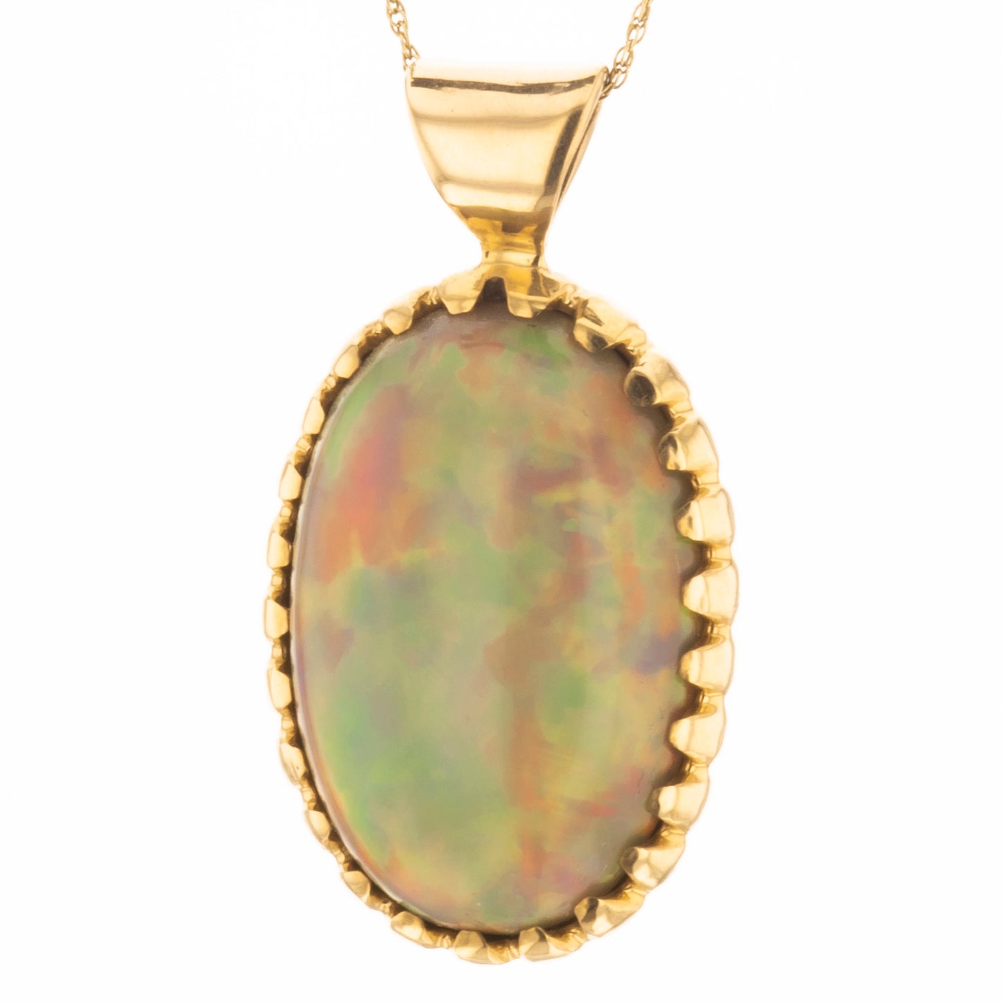 unique opal pendant